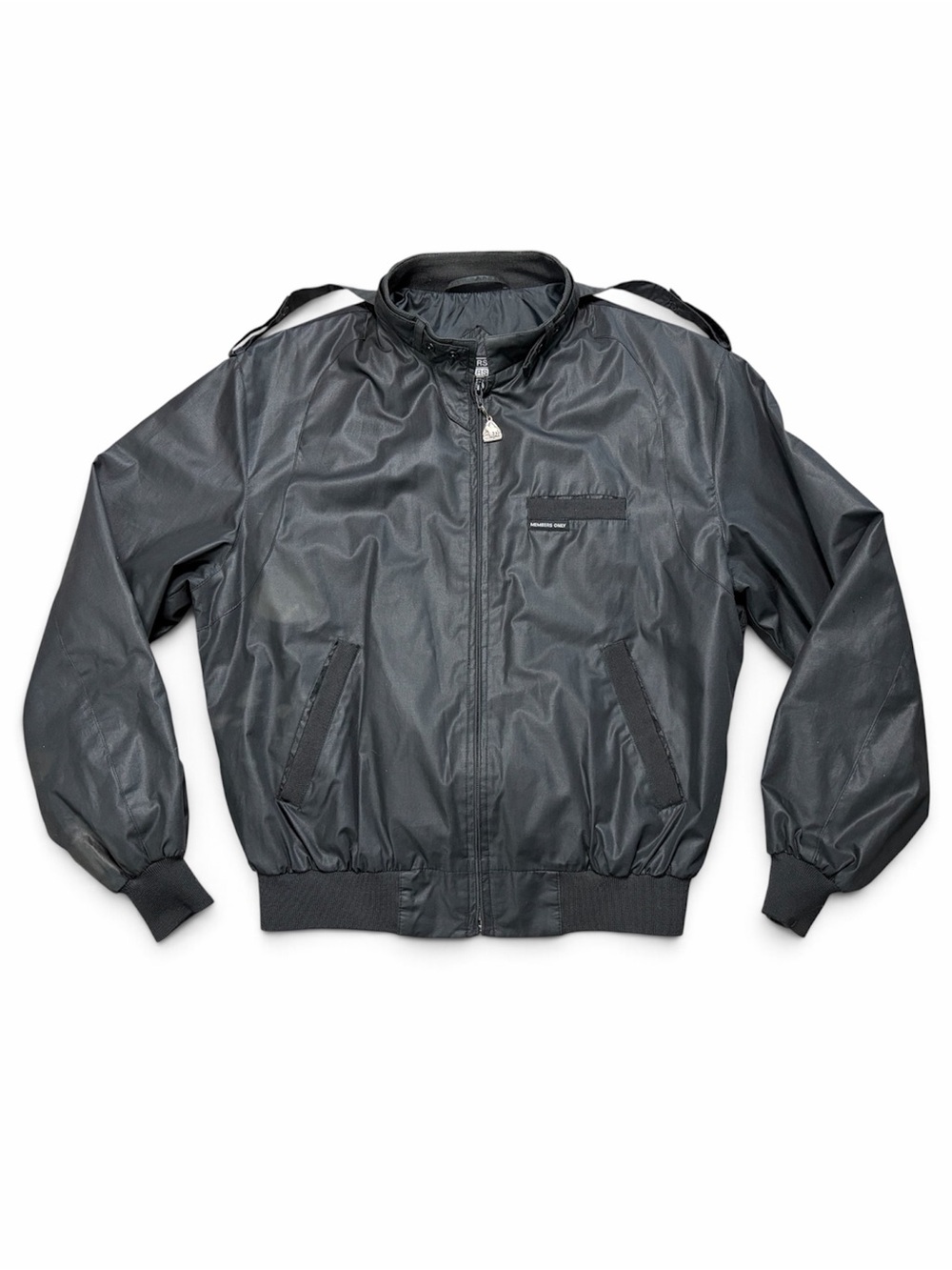 Vintage Members Only Men’s 40 Black Racer Jacket Made in Hong Kong